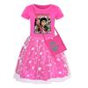Fashion Girls Star Skirt Rainbow Lace Skirt Casual Comfortable Dresses Girls