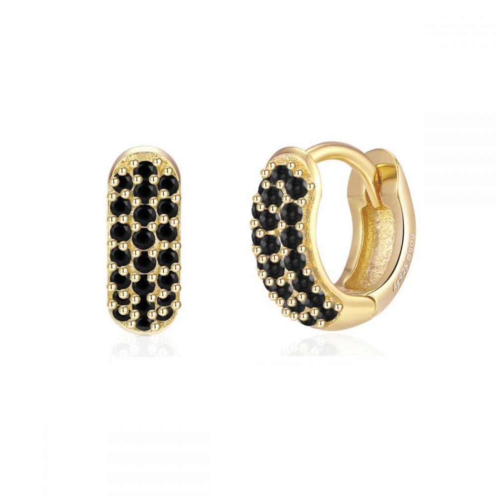 Fashion Multicolor Zircon Huggie Small Hoop Earrings For Women Round Circle Minimal Punk Rock Earring Cartilage Piercing Jewelry