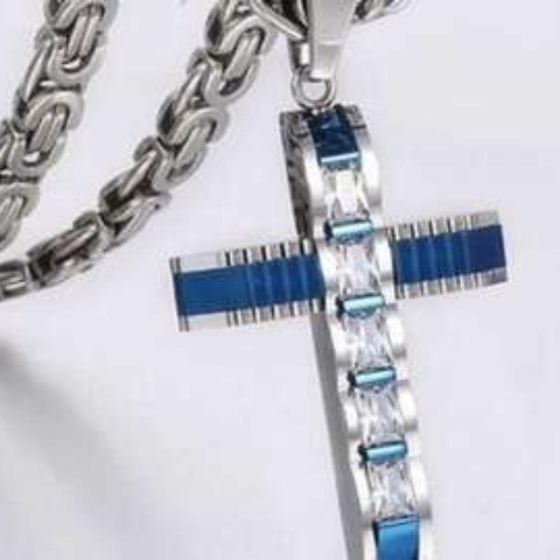 2026 Men's and Women's Classic Cross Pendant Necklace with Chain Jewelry Accessory Necklace