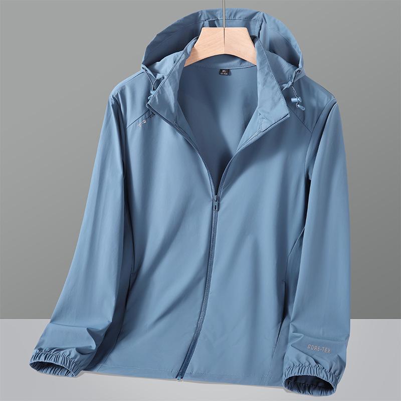 Outdoor casual ice silk sunscreen clothing men's summer light and breathable sunscreen clothing jacket 1011 new UV protection