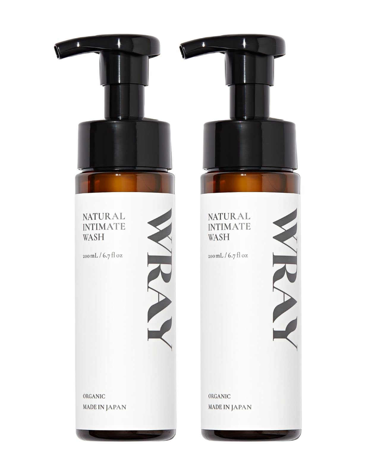 

WRAY Натуральный Интимный Деликатный Зона 9 Мягко 200 мл x 2 Флакона Средство для умывания, Мыло, Органический, Увлажняющий, Пенящийся, Ингредиенты, Без добавок, 100% Натуральный,