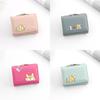 Cartoon Ladies Wallet Pu Cardholder Short Style With Print For Daily Use