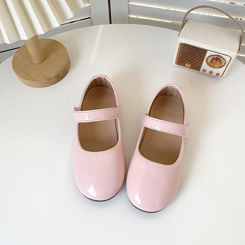 

Children Princess Shoes Solid Color Concise Style Leisure Kids Flat Shoe Patent Leather Soft Flexiable Spring Girl s Shoe 27-36 36