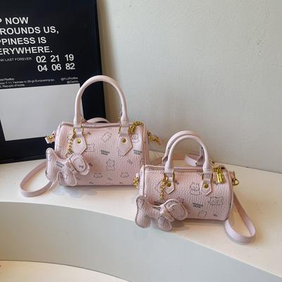Damentasche neue Kissen-Tasche niedliches Mädchen tragbare kleine Tasche weibliche Cartoon-bedruckte Umhängetasche
