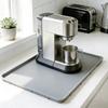 Light Gray Coffee Bar Mat Waterproof Non-Slip Bar Mat Coffee Maker Mat  Under Espresso Machine