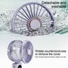 2024 New Fan Portable Handheld Fold Office Desktop Multifunctional Folding Double Battery 3600mAh Electric Fan with Neck Lanyard