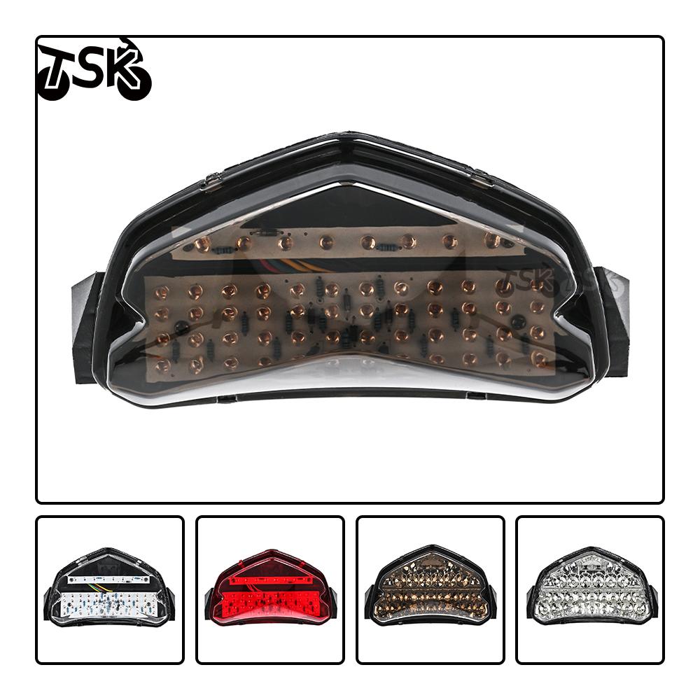 Motorcycle LED Tail Light Indicator Stop Brake Rear Warning Turn Signal Lamps Taillights for Suzuki GSXR600 GSXR750 K4 2004-2005