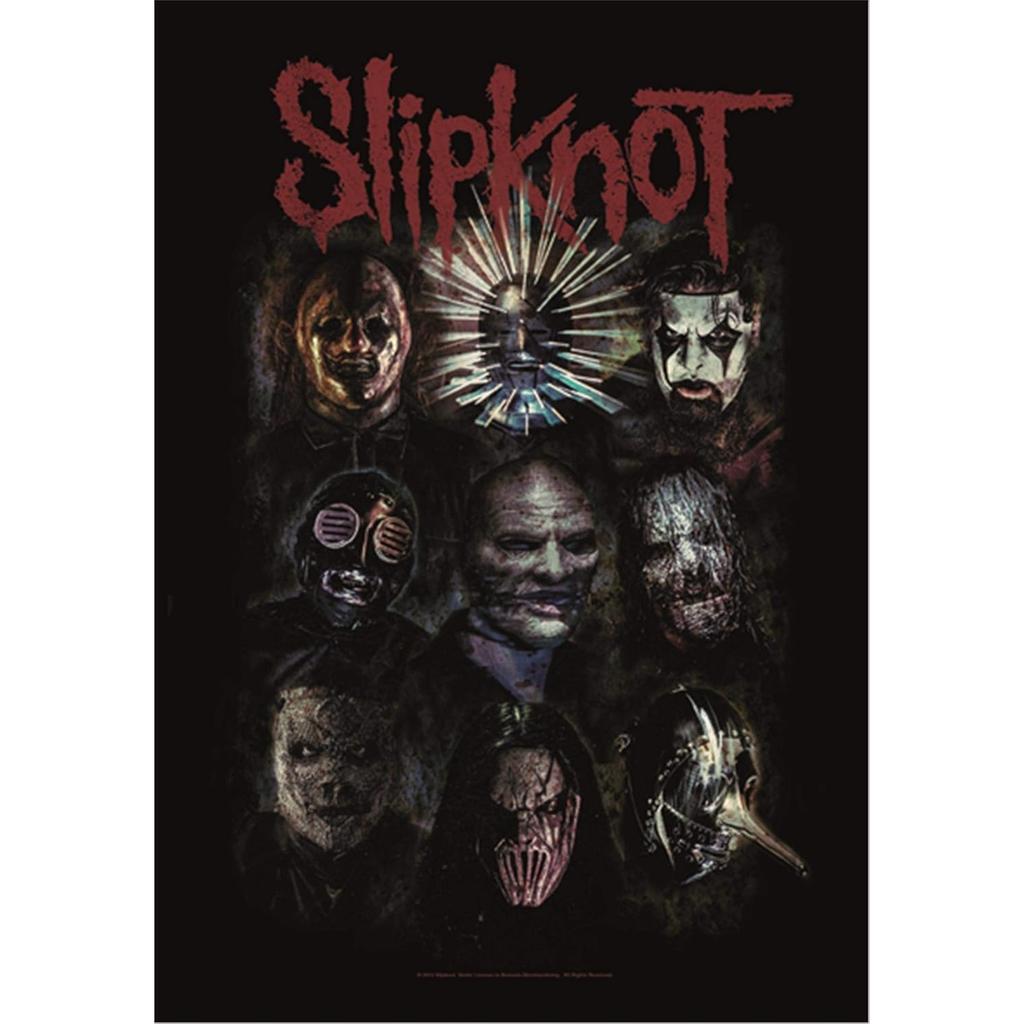 Slipknot Grande Stendardo in Tessuto Ossidato Arazzo