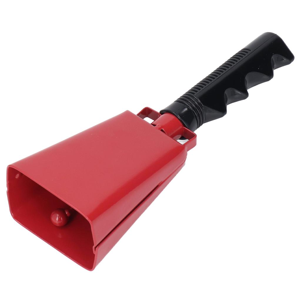 Cow Bell Metal PVC Ergonomic Handle Cheering Bell Noise Maker with Wrist Strap for Sports Events