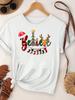 (Asian Size)  Merry Christmas Tee Top festival New Year Holiday Casual lovely letter trend Women Print Lady Short Sleeve Fashion Graphic T-shirts
