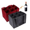 6 Bottles Christmas with Handle Bag Organizer Handbag Wine Carrier for Wine