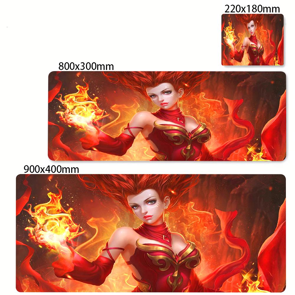 Anime Mauspads Dota 2 Mauspads Großes Gaming Großes Schreibtischpad Mit Schlossrand PC Zubehör Prime Gaming Mauspads XXL Tastaturpads