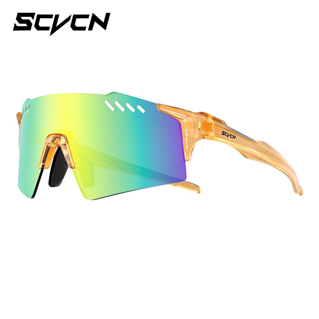 SCVCN UV400 Radsportbrille Outdoor Laufsonnenbrille Herren Damen MTB Rennradbrille Wandern Fahren Fahrrad Sportsonnenbrille