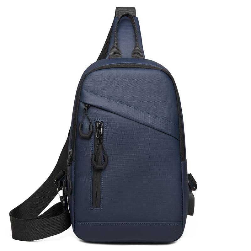 Men's Breast Bag Fashionable and Simple New Messenger Bag Leisure Sports Shoulder Bag Small Bag Outdoor Commuter Backpack
