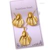 Polished Stainless Steel Vacuum Electroplated Elegant Fashion Earrings & Necklace Set
