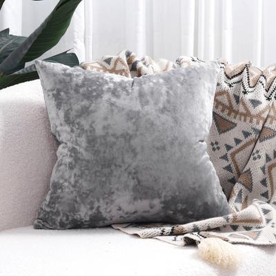 Velvet Decorative Throw Pillow Covers Cushion Cover Pillow Case for Sofa Couch Bed Chair,Soft Square Throw Pillows 18x18 Inch,Set of 2
