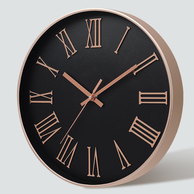 12 Inch 30CM Silent Wall Clock, Creative and Fashionable, Three-dimensional Digital Minimalist Clock for Home Living Room