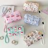 with Lanyard Cloth Cartoon Stationery Bag Pen Bag Pencil Pouch Korean Style Pencil Case  Student