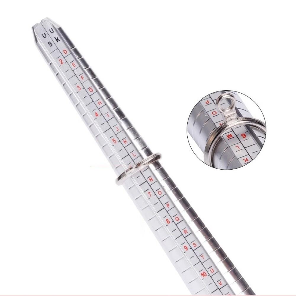 Aluminum Ring Measurement Tool Accurate Measurement Finger Ring Gauge Kit Jewelry Sizing Measuring
