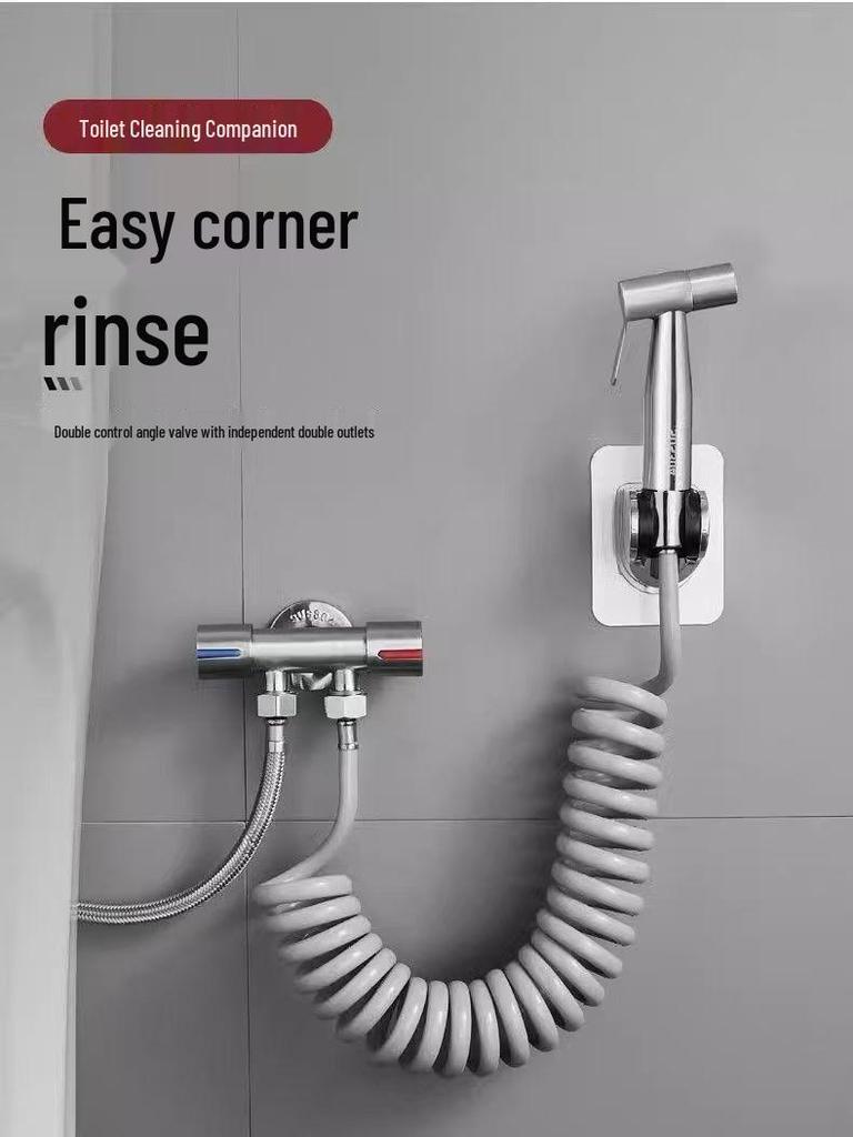 Pistol de pulverizare bideu de baie de înaltă presiune și duză de spălare