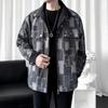 ROMON Men's Hooded Faux Two-Piece Work Jacket