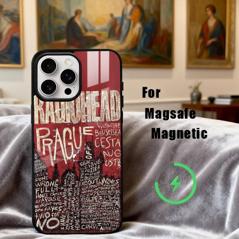 Alternative R-Radiohead -D band Phone Case For iPhone17,16,15,14,13,12,11 Plus,Pro Max Magnetic For Magsafe Wireless Charging