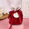 Wedding Candy Bags Rabbit Ears Velvet Bags Gift Boxes Candy Boxes Tote Cloth Bags