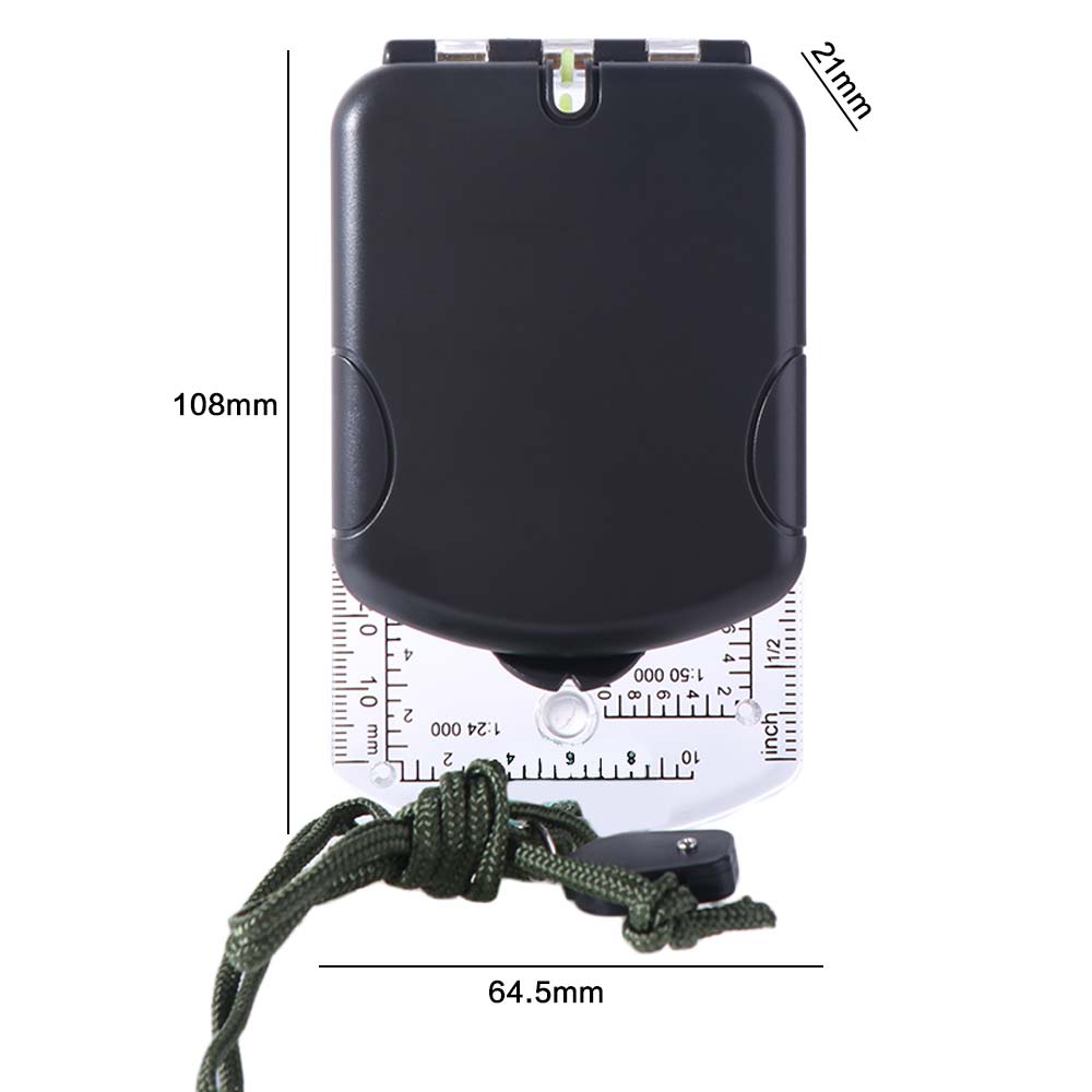 Luminous Camping Survival Compass Lightweight Fluorescent Ring Compass Camping Compass  Mountaineer