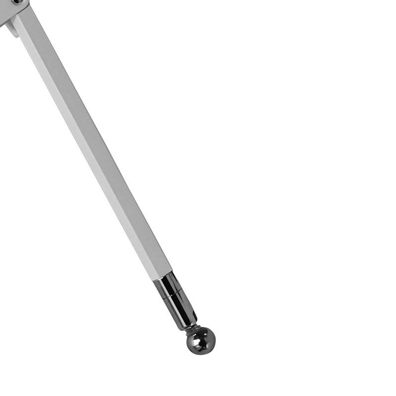 

Black and White Wall-Mounted Metal Bedside Stand with Weighted Iron Base