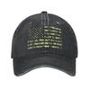 Camo American Flag Baseball Cap Washed Cotton Adjustable Curved Brim Unisex Cap