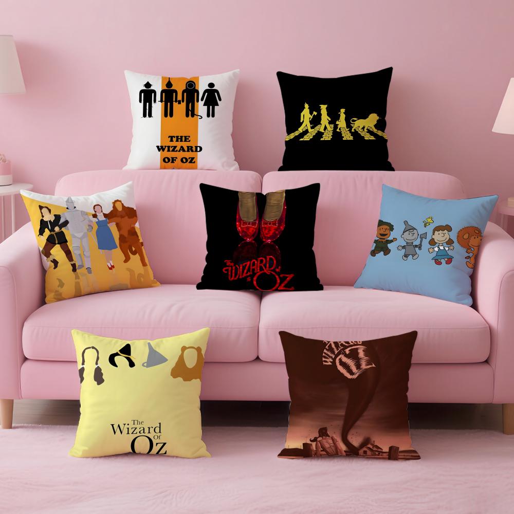 movie fantasy The WWizard of OOz Cushion Cover Pillow Case Soft Friendly Fabric Concealed Zipper