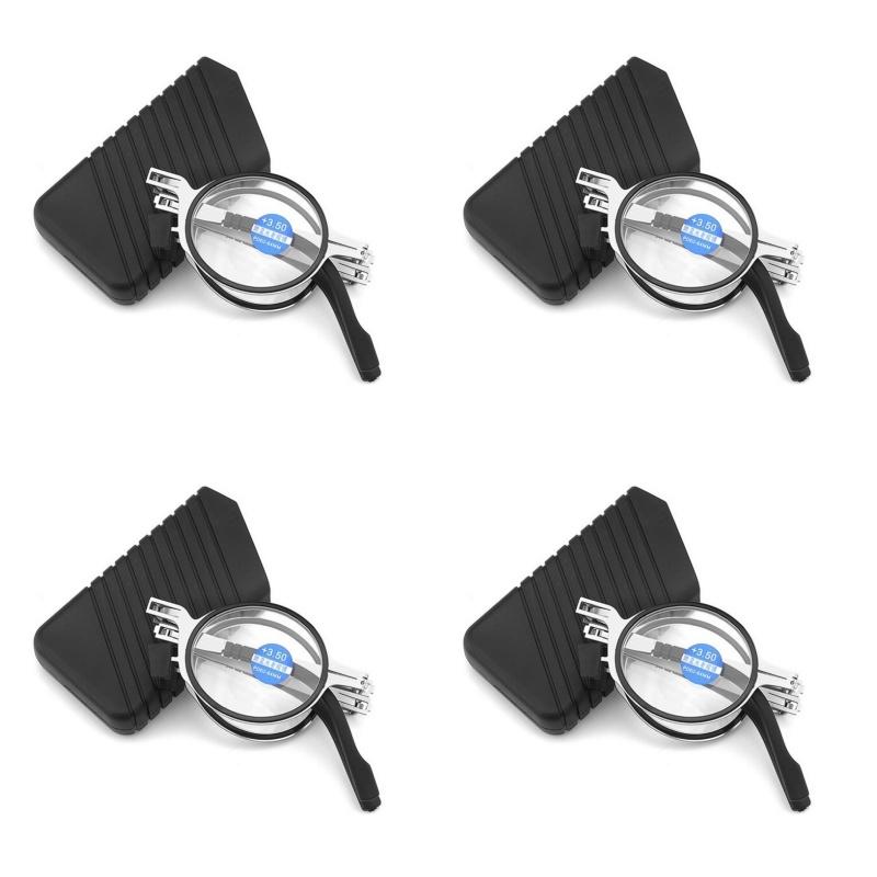 

4 шт. Складные очки для чтения с чехлом Портативные Антирадиационные Анти-синие очки 4.0