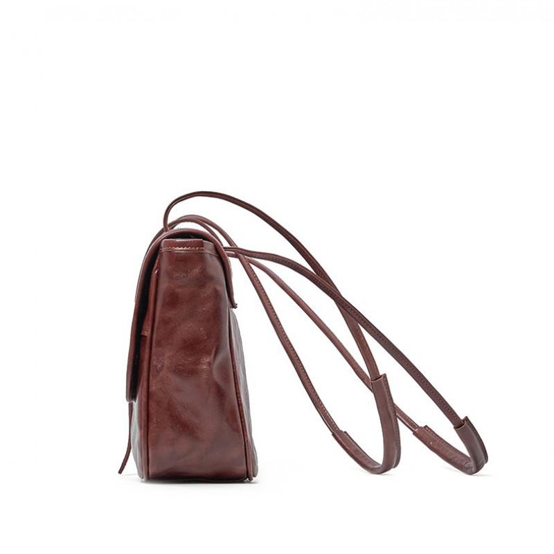 Real Leather Women's Bag Commuting Shoulder Fashionable Retro Mailman Tree Cream Vegetable Tanned Cowhide Crossbody