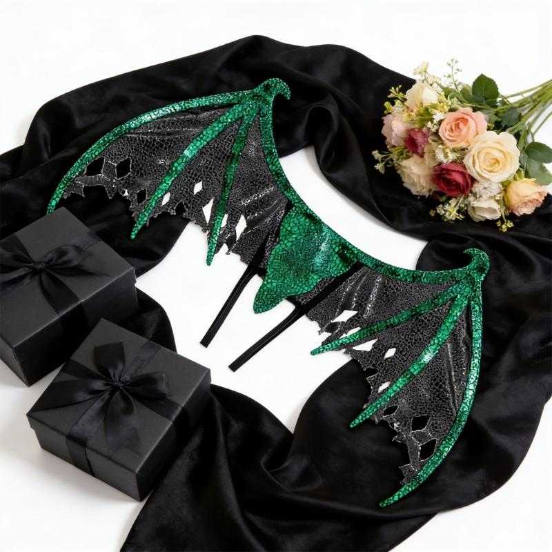 Glittering Dragon Wing Costume Accessory Role Playing Easy Wear For Cosplay And Halloween Parties