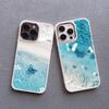 Blue Butterfly Ocean Waves Phone Case For iPhone 14 13 12 11 Pro Max 16 15 Pro Max Plus 7 8 Plus SE 2020 XR XS X Silicone Cover