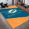 Dolphins Team Gear Style Krystalfløjlstæppe, Blødt Skridsikkert Krystalfløjlstæppe til Stue Soveværelse Boligindretning