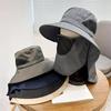 Foldable Sun Protections Hat Hikings Camping Casual Fishing Caps with Neck Flap Breathable Wide Brims Bucket Hat