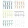 10 Pieces Colorful Metal Keychain Rings with Chains and Clasps for Keys Fashionable Key Holders Jewelry Accessories