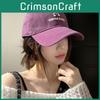 Purple Trendy Wide Brim Baseball Hat Women Soft Top Duckbill Cap Leisure Wear