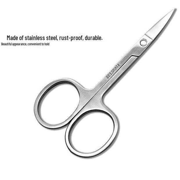 Premium Stainless Steel Beauty Scissors for Eyebrows, Lashes & Nose Hair – Beginner-Friendly, Portable Lash Extension Tool