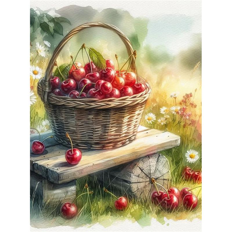 Diamond Embroidery Sale Fruit Flower Mosaic Needlework Full Kits Diamond Painting Kitchen Floral Cross Stitch Needlework