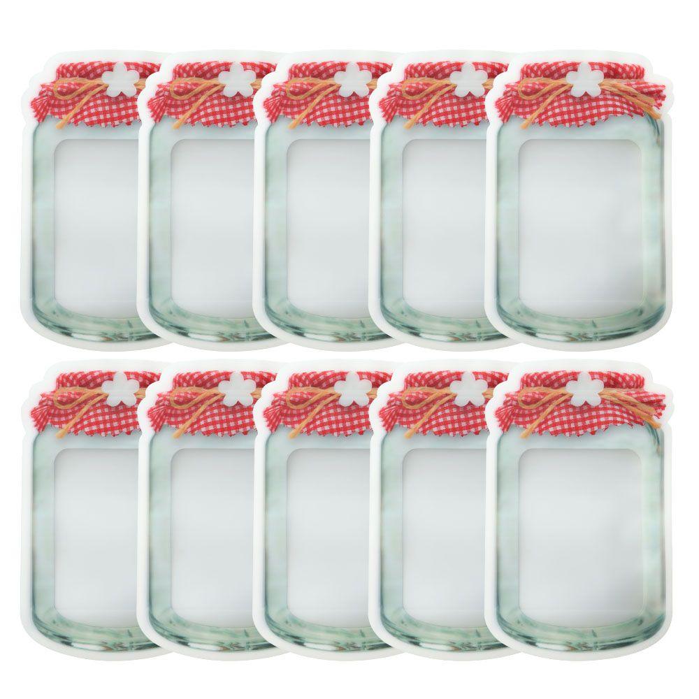 

Зіплок Багаторазовий Організатор для зберігання печива, снеків, DIY. Упаковка для печива, пакети Мейсон Джар, пакет для цукерок L червоний