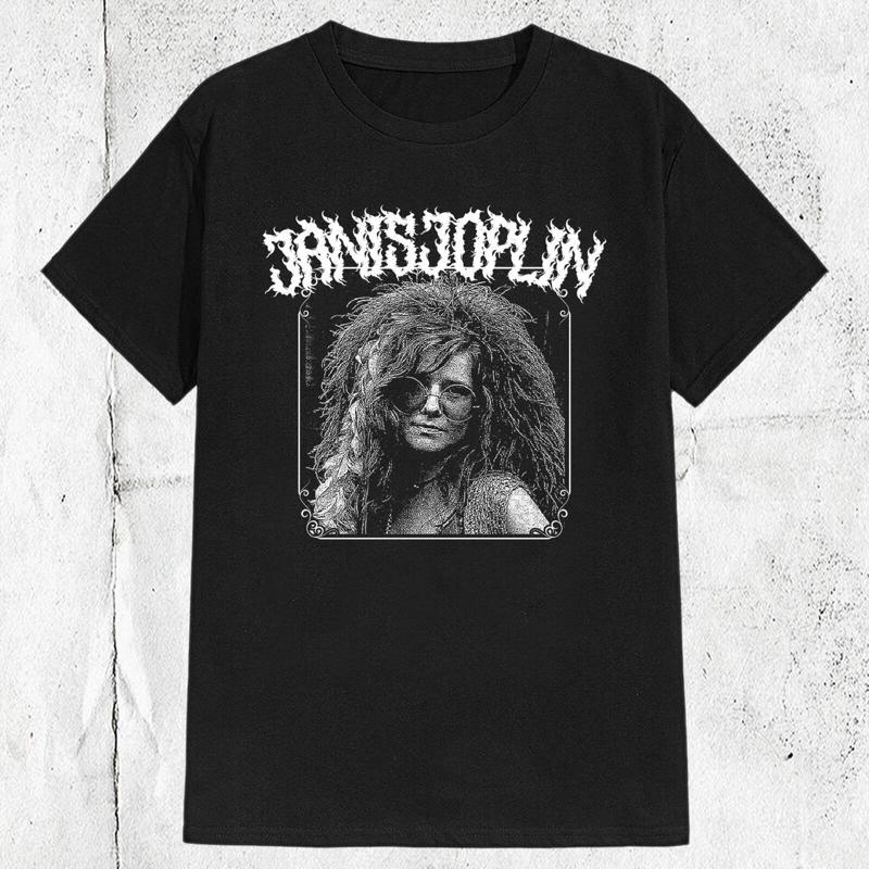 Janis Joplin Vintage Portrait Rock Music T-shirt M