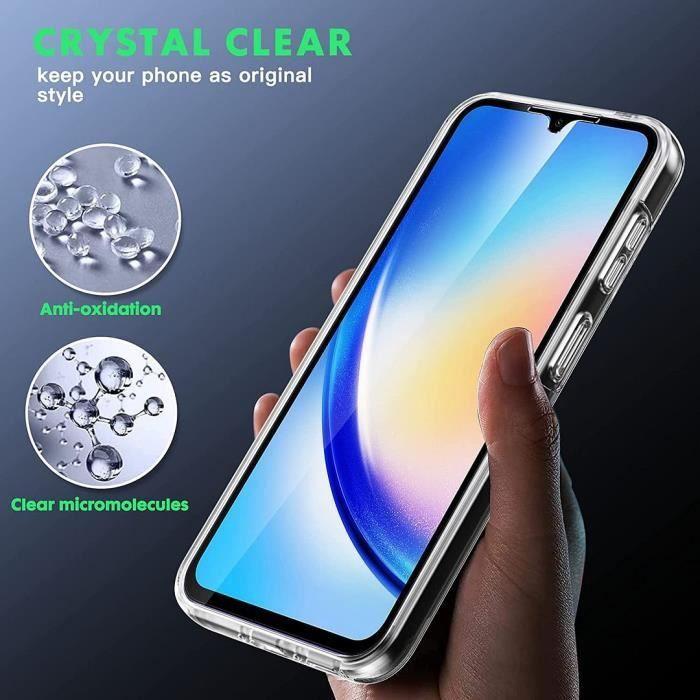360 Soft Protective Case - BOOLING - for Samsung Galaxy A34 5G - Transparent - Shockproof - Durable Silicone