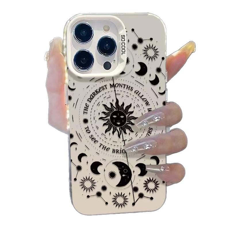 Sun Moon Stars iPhone Case for Apple Models 13 to 17 Pro Max