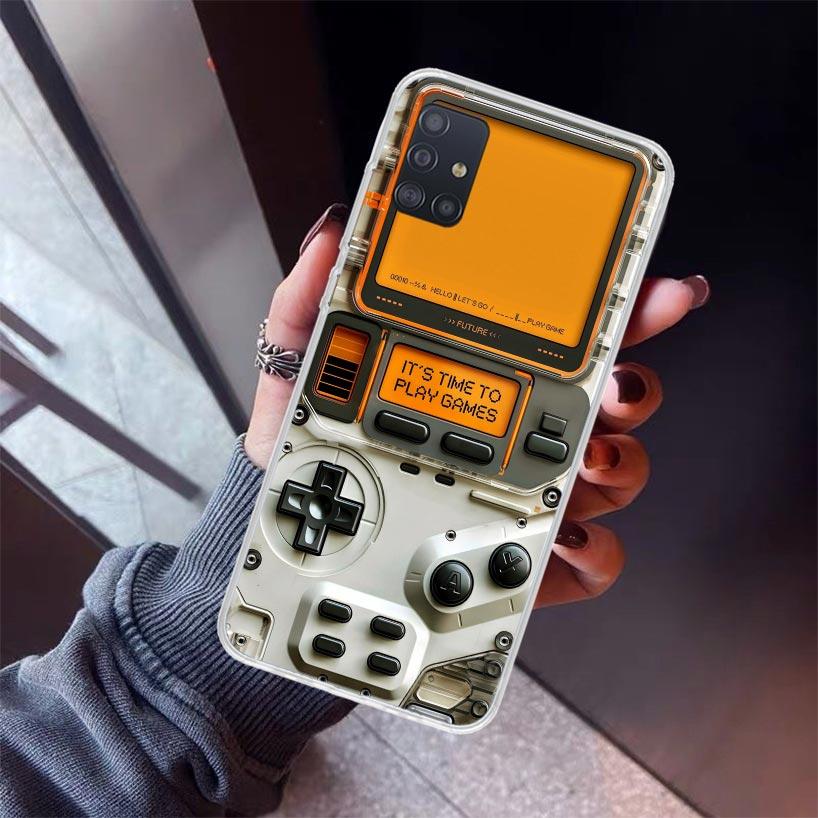 Games Console Fashion Boy Phone Case For Samsung Galaxy A12 A52S A42 A32 A22 A51 A50 Note 20 Ultra 10 S10 Plus A71 A70 A31 A30 A