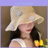 Beach Flower Floppy Hat With Sun Protection For Summer Vacation Women