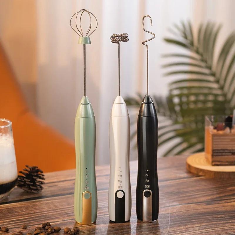 Wireless Milk Frother Electric Handheld Blender Electrical Mini Coffee Maker Whisk Mixer With USB For Coffee Cappuccino Cream