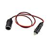 Vehicle Power Extension Cable with Male and Female Connectors, LED Power Indicator, and 12 V to 24 V Operation