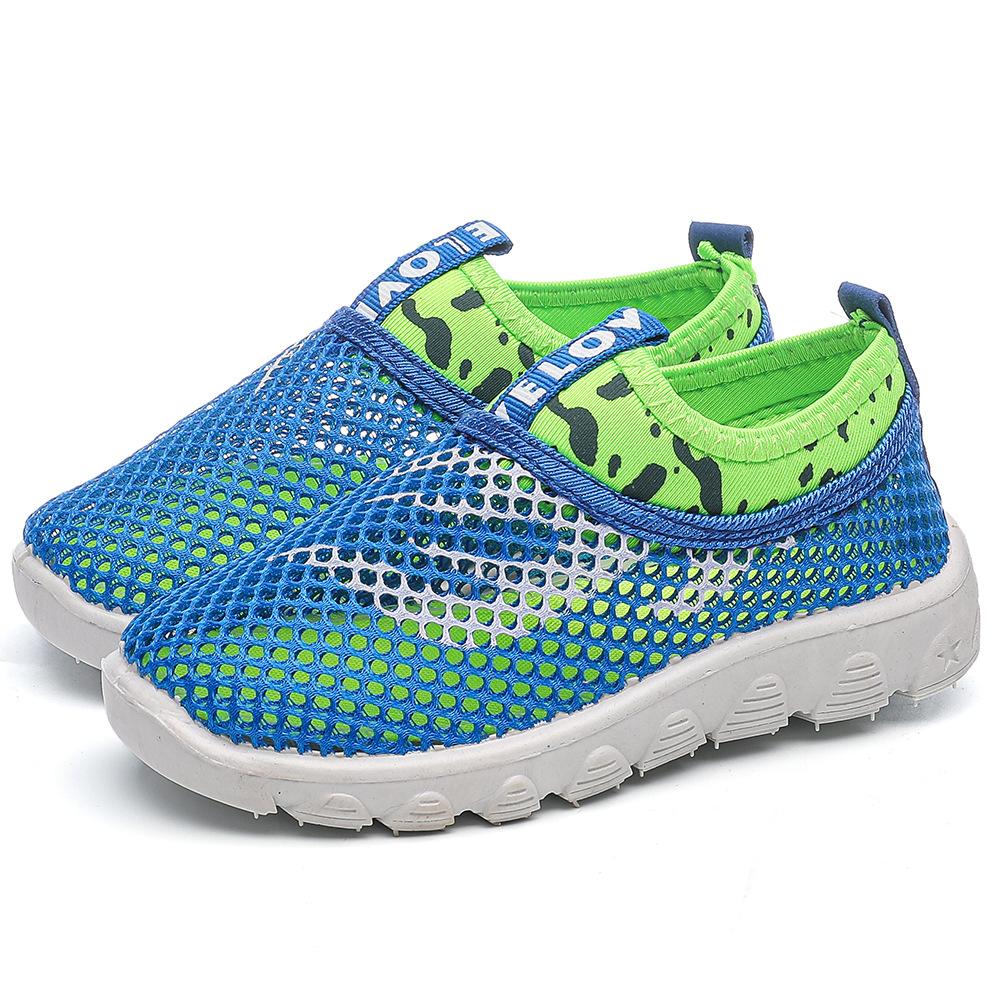 Summer Casual Sport Sneakers for Boys and Girls Kids Flat Running Child Shoes Candy Colors Children 's Single Shoes 21-38